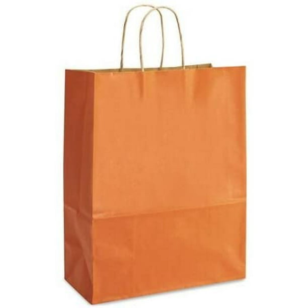 Set of 15 13 Tall x 10 Wide x 5 Gusset Available in 14 Colors Maroon USA-Made Large Colorful Kraft Paper Wrap Bags 